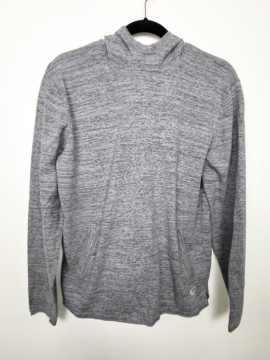 Jack & Jones Men's Grey "Originals" lightweight cotton hoodie | Size XL (fits smaller)