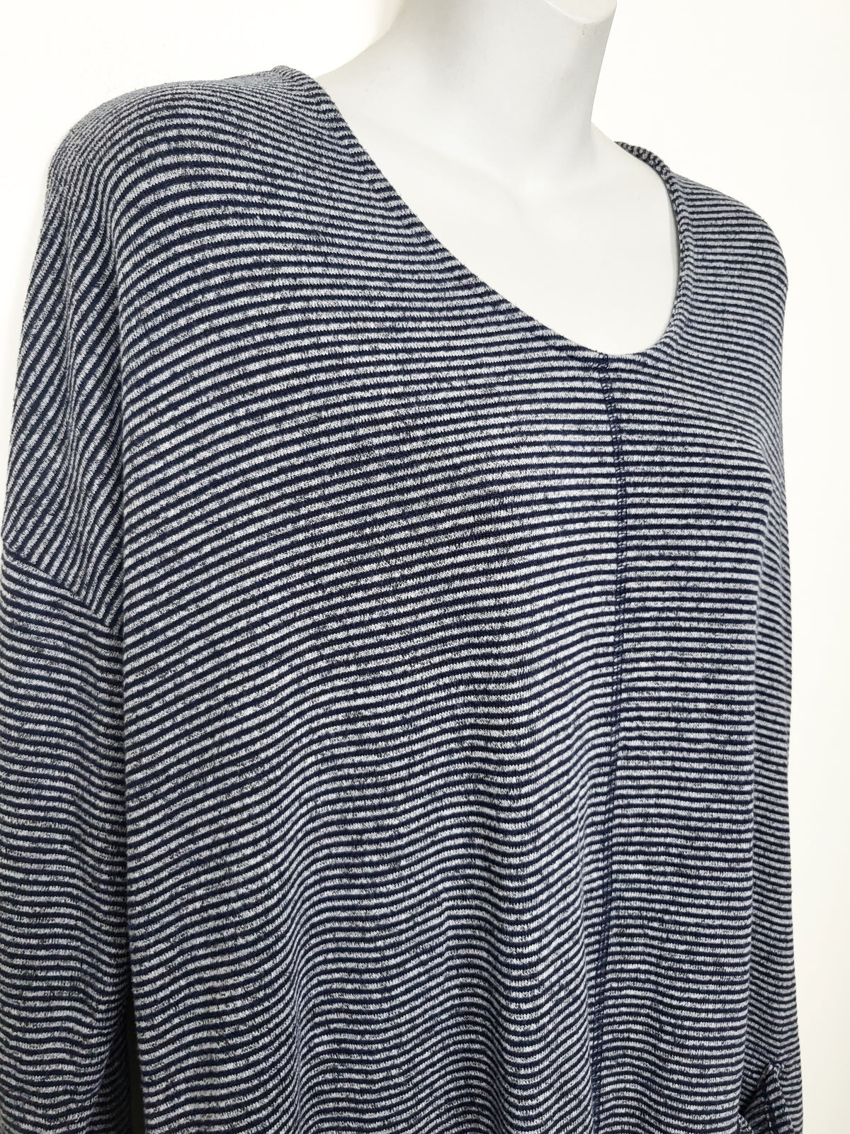 Simply Noelle striped knit pullover sweater | Size L/XL