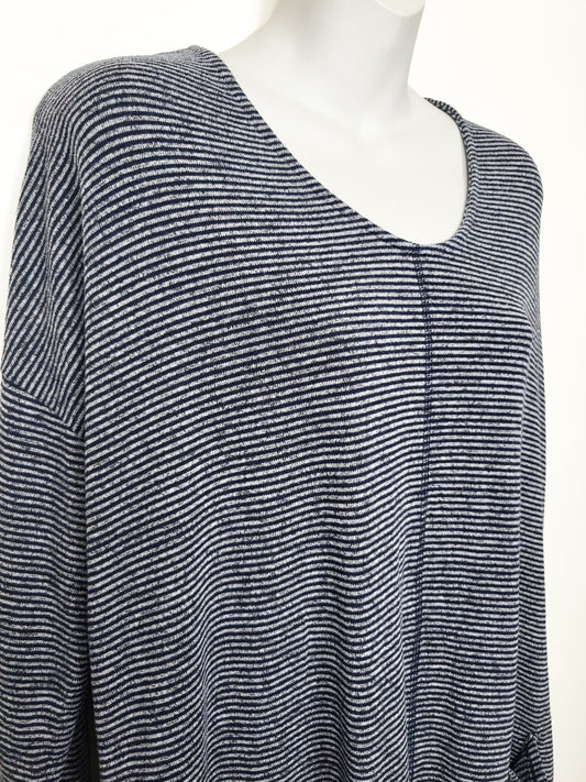 Simply Noelle striped knit pullover sweater | Size L/XL