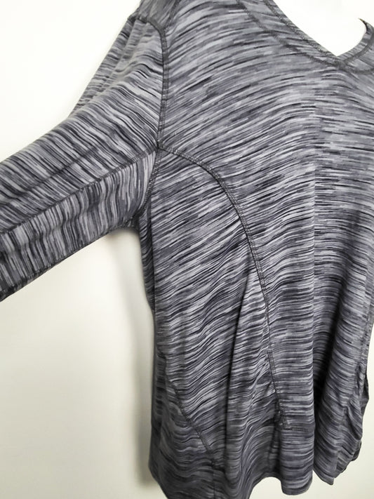 Kirkland Signature blue-grey lightweight space-dye pullover hoodie | Size XXL