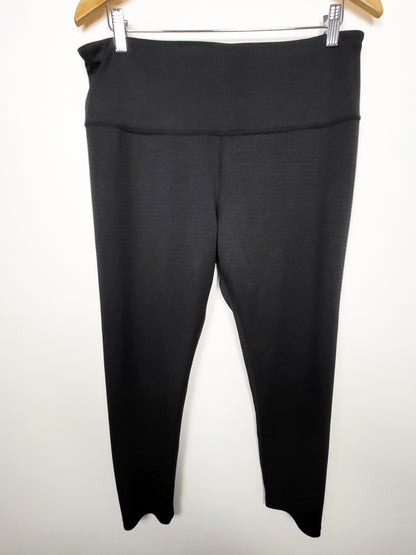 Kirkland Signature black high-waisted ankle-length leggings | Size XL