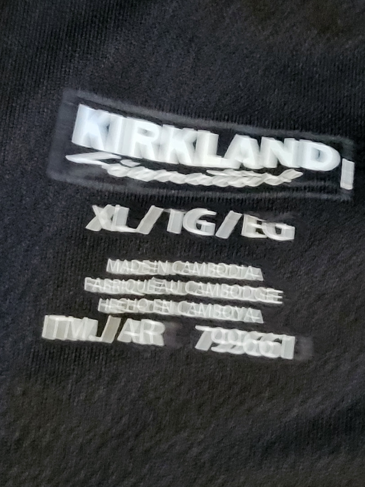 Kirkland Signature black high-waisted ankle-length leggings | Size XL