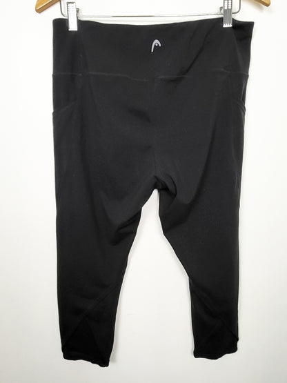HEAD high-waisted capri leggings with side pockets | Size XL