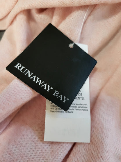 NEW - Runaway Bay Pink Sport Wrap Cardigan / Open-Front Sweater | Size SMALL