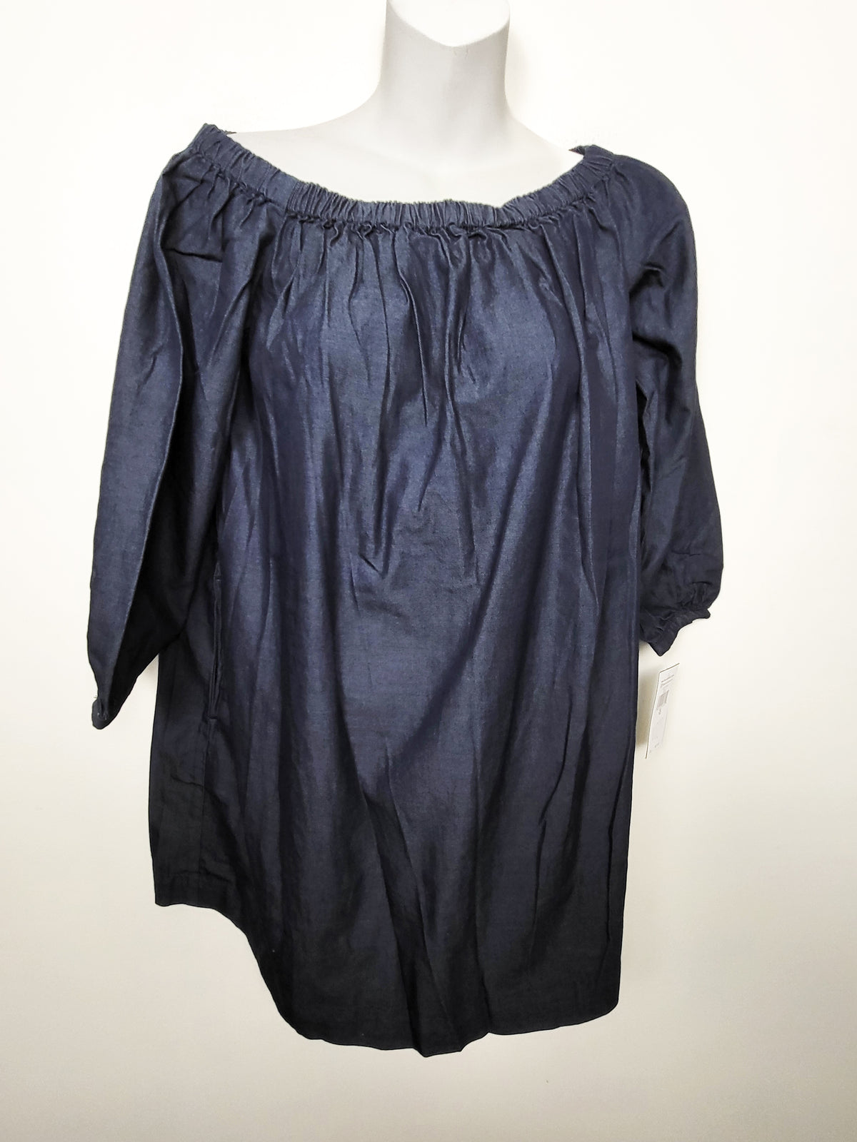 NEW - Polo Ralph Lauren Women's Off-the-Shoulder Denim Top / Blouse | Size 12
