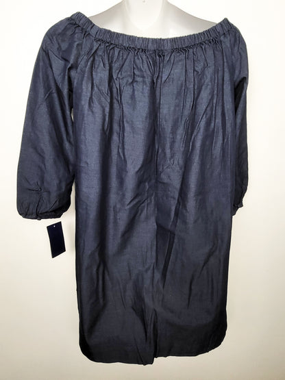 NEW - Polo Ralph Lauren Women's Off-the-Shoulder Denim Top / Blouse | Size 12