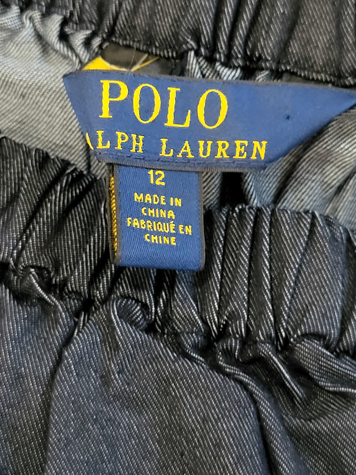 NEW - Polo Ralph Lauren Women's Off-the-Shoulder Denim Top / Blouse | Size 12
