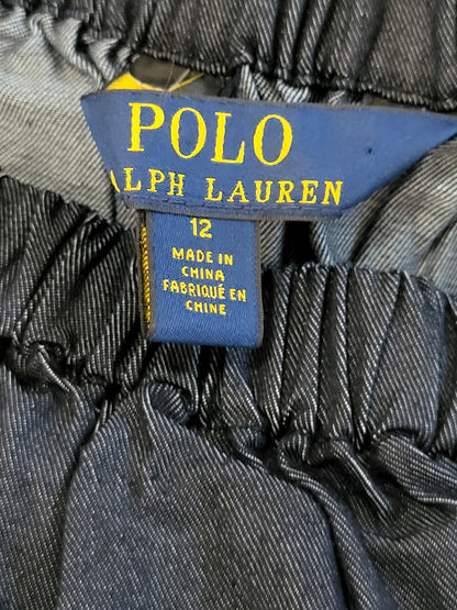 NEW - Polo Ralph Lauren Women's Off-the-Shoulder Denim Top / Blouse | Size 12