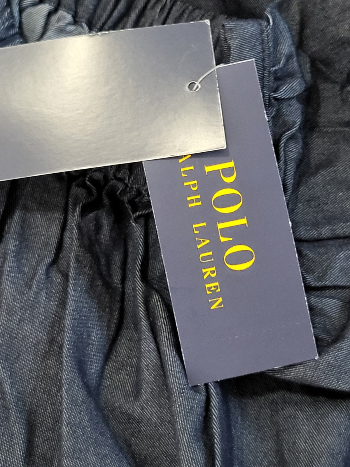 NEW - Polo Ralph Lauren Women's Off-the-Shoulder Denim Top / Blouse | Size 12