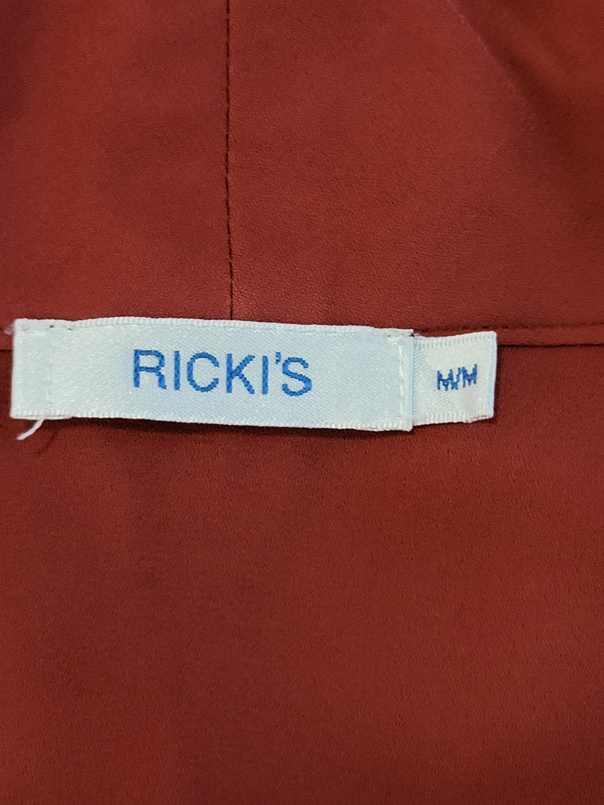 Ricki's rusty red short sleeve tunic drawstring dress | Size MEDIUM