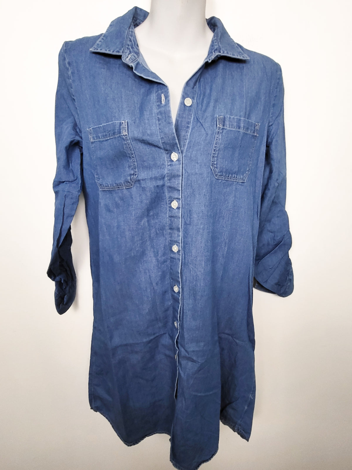 Old Navy denim look button down dress | Size XS