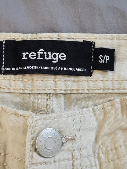 NEW - Refuge Women's Light Grey High-Rise Utility Cargo Pants | Size SMALL