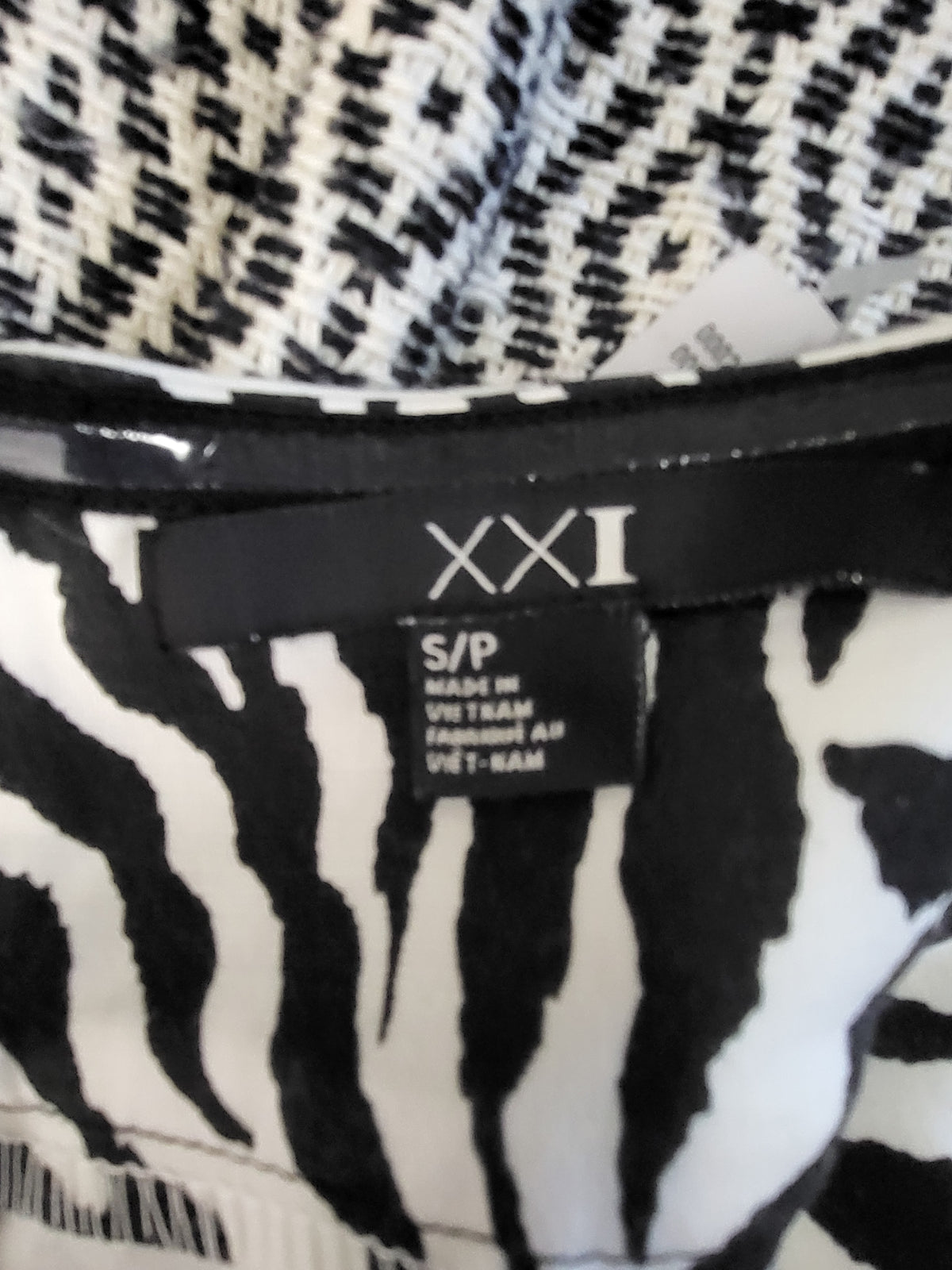 NEW - Forever 21 (XXI Essentials) Strapless Zebra Print Bodycon Dress | Size Small