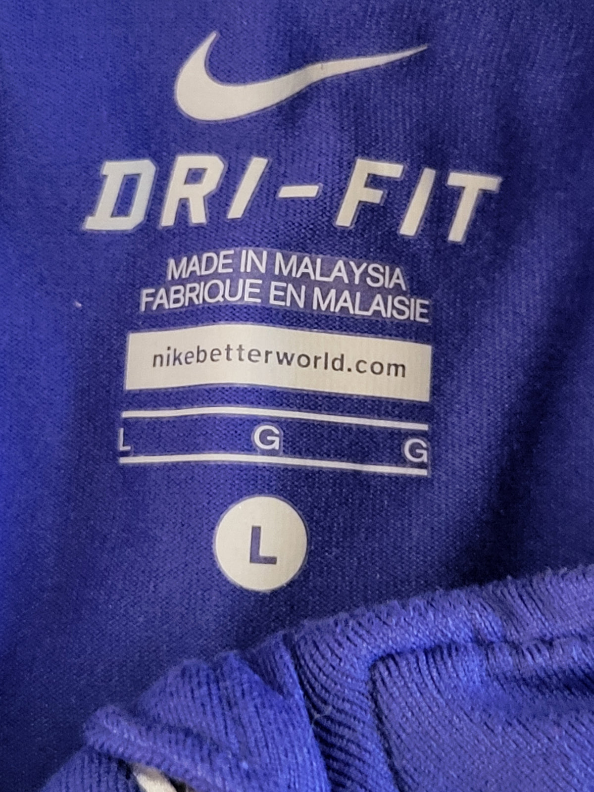 Nike Women's Royal Blue  Dri-FIT Element 1/2-Zip Running Top | Size LARGE