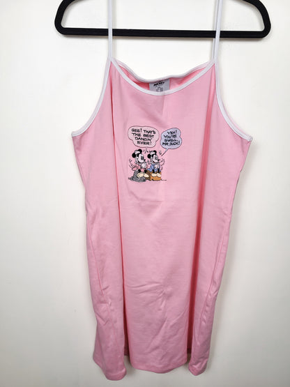 Disney Mickey and Friends Women's Pink Cami Sleep Dress / Nightgown | Size 2XL