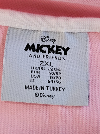 Disney Mickey and Friends Women's Pink Cami Sleep Dress / Nightgown | Size 2XL