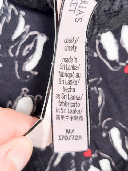NEW - Victoria's Secret Lace-Trim Cheeky Panties in Penguin Print | Size MEDIUM