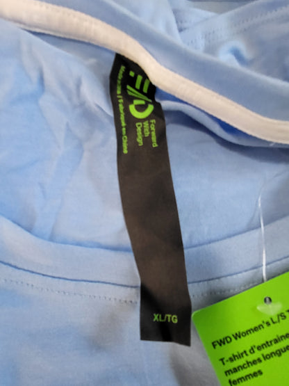 NEW - FFWD (Forward With Design) women's light blue active top | Size XL