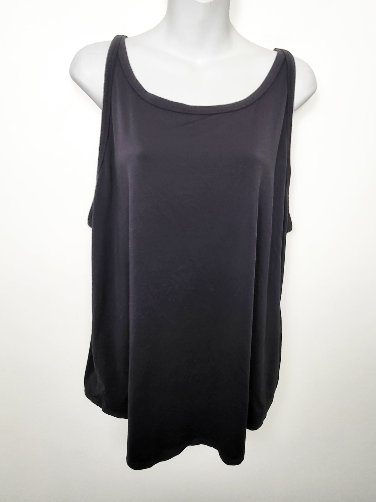 Nike Women's Dark Grey Dri-FIT Open-Back Training Tank Top | Size XL