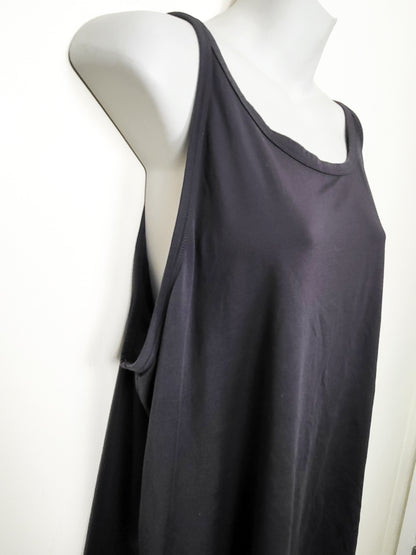 Nike Women's Dark Grey Dri-FIT Open-Back Training Tank Top | Size XL