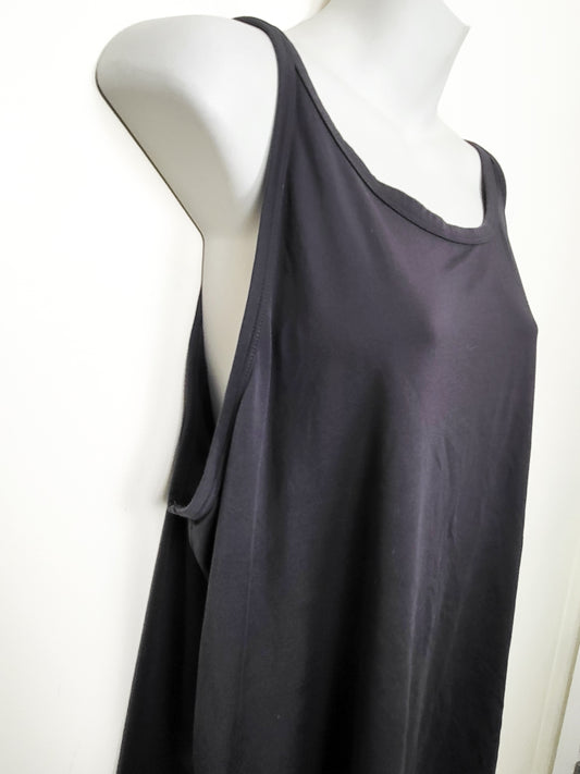 Nike Women's Dark Grey Dri-FIT Open-Back Training Tank Top | Size XL