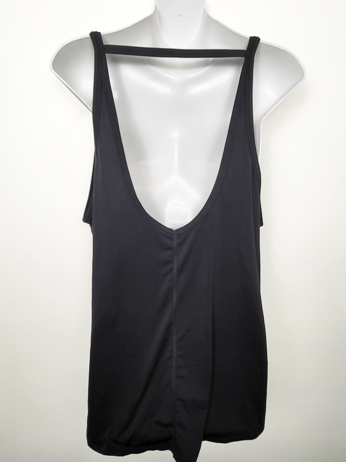 Nike Women's Dark Grey Dri-FIT Open-Back Training Tank Top | Size XL