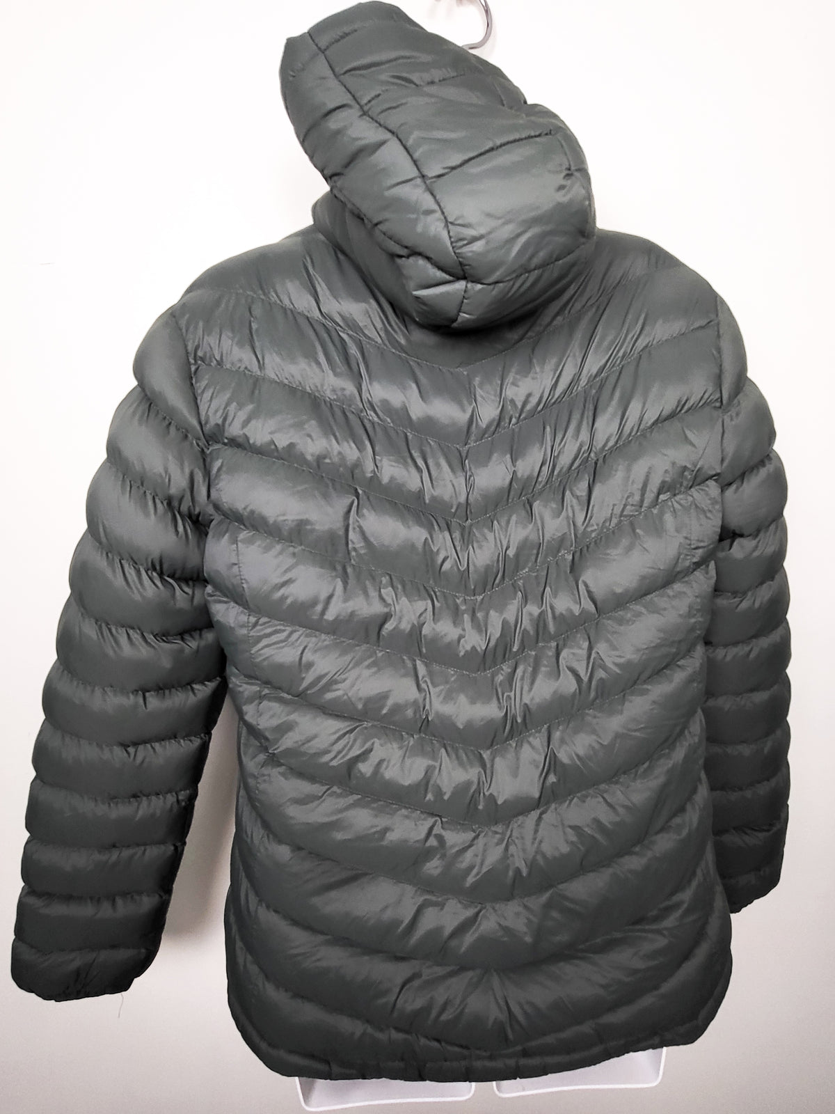 Mountain Warehouse Florence Women's Grey-Green Fur/Sherpa-Lined Padded Jacket | Size 8