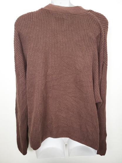 NEW - Abercrombie & Fitch Chocolate Brown 2-Piece Ribbed Sweater Set | Size XL