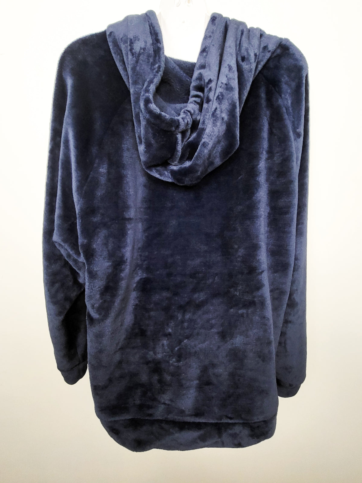 NEW - Denver Hayes Women's Navy Ultra-Plush Velvet Fleece Sleepwear Hoodie | Size XL