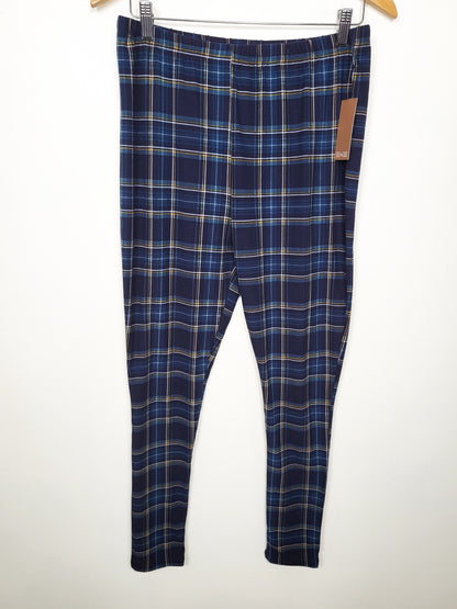 NEW - Denver Hayes Women's Ultra-Soft Plaid Sleepwear Leggings | Size XL