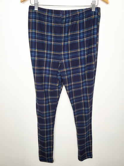 NEW - Denver Hayes Women's Ultra-Soft Plaid Sleepwear Leggings | Size XL
