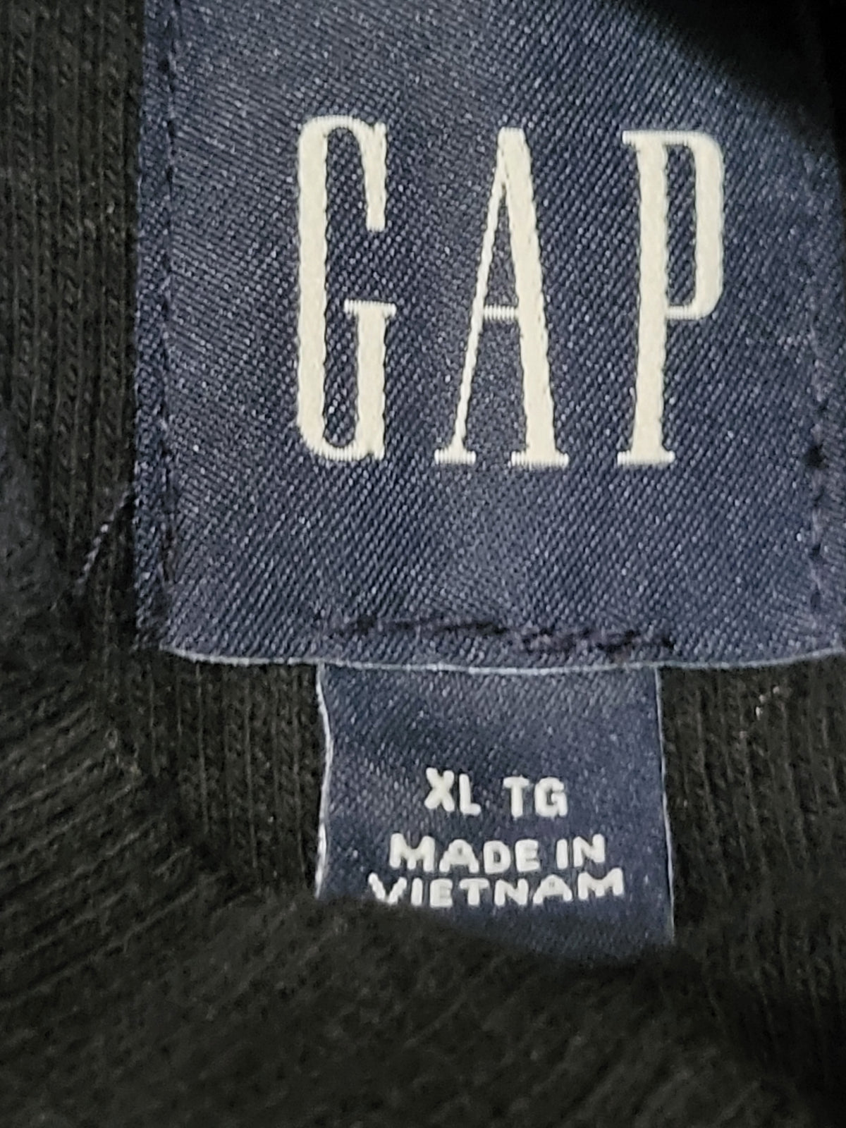 Gap Women's Black Ribbed Mockneck Puff-Sleeve Long Sleeve Top | Size XL