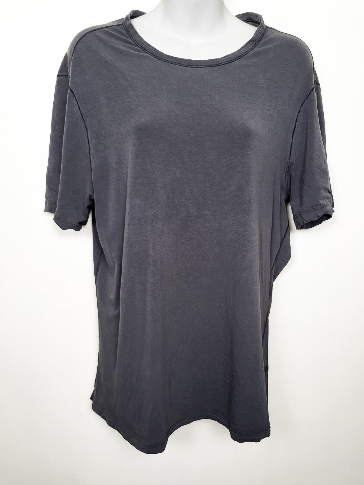 Lululemon Women's Grey "Hold Tight" Short-Sleeve T-shirt | Size SMALL