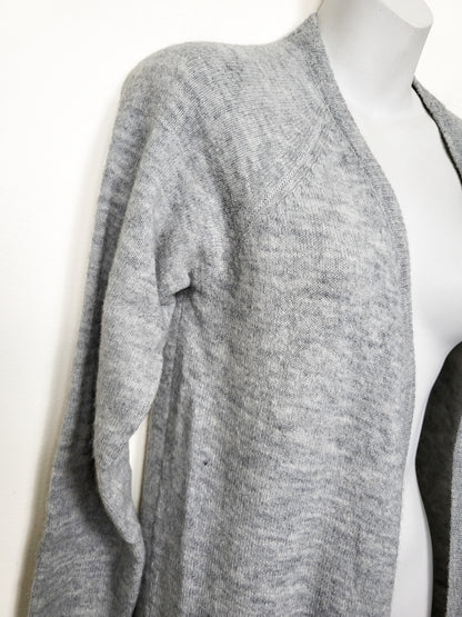 Minimum Women's Gray "Kerstin" Open-Front Longline Cardigan | Size SMALL