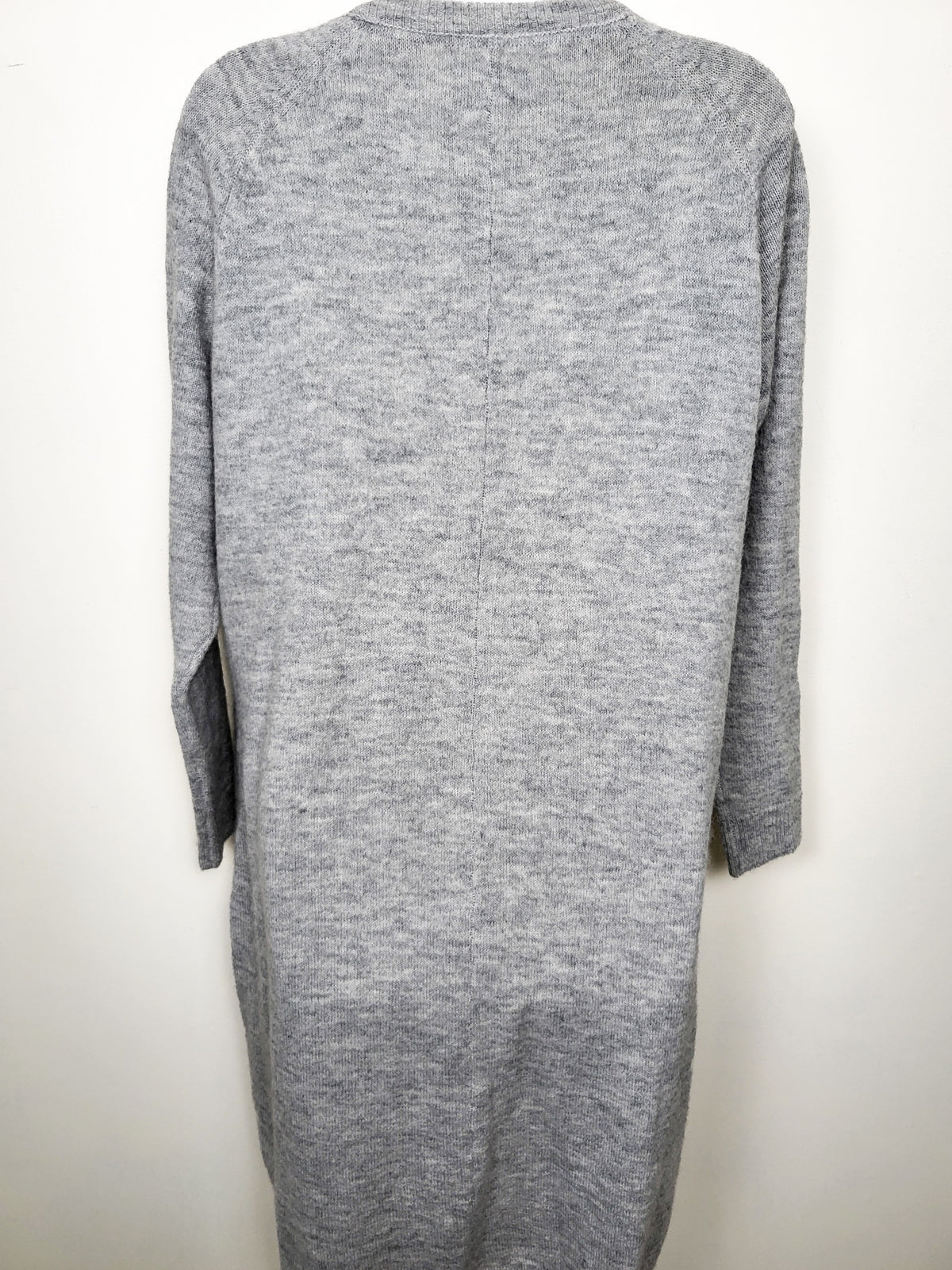 Minimum Women's Gray "Kerstin" Open-Front Longline Cardigan | Size SMALL