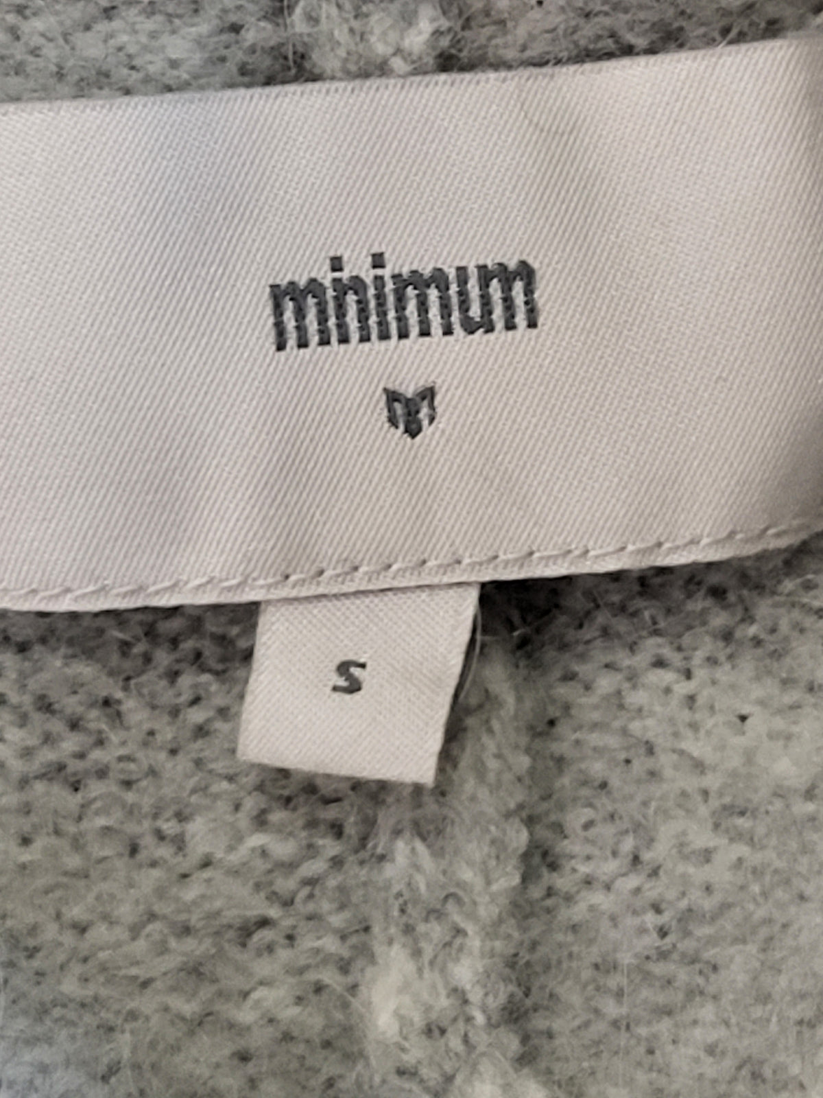 Minimum Women's Gray "Kerstin" Open-Front Longline Cardigan | Size SMALL