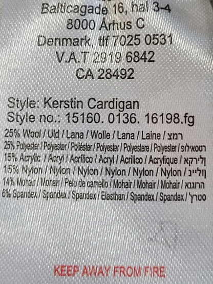 Minimum Women's Gray "Kerstin" Open-Front Longline Cardigan | Size SMALL