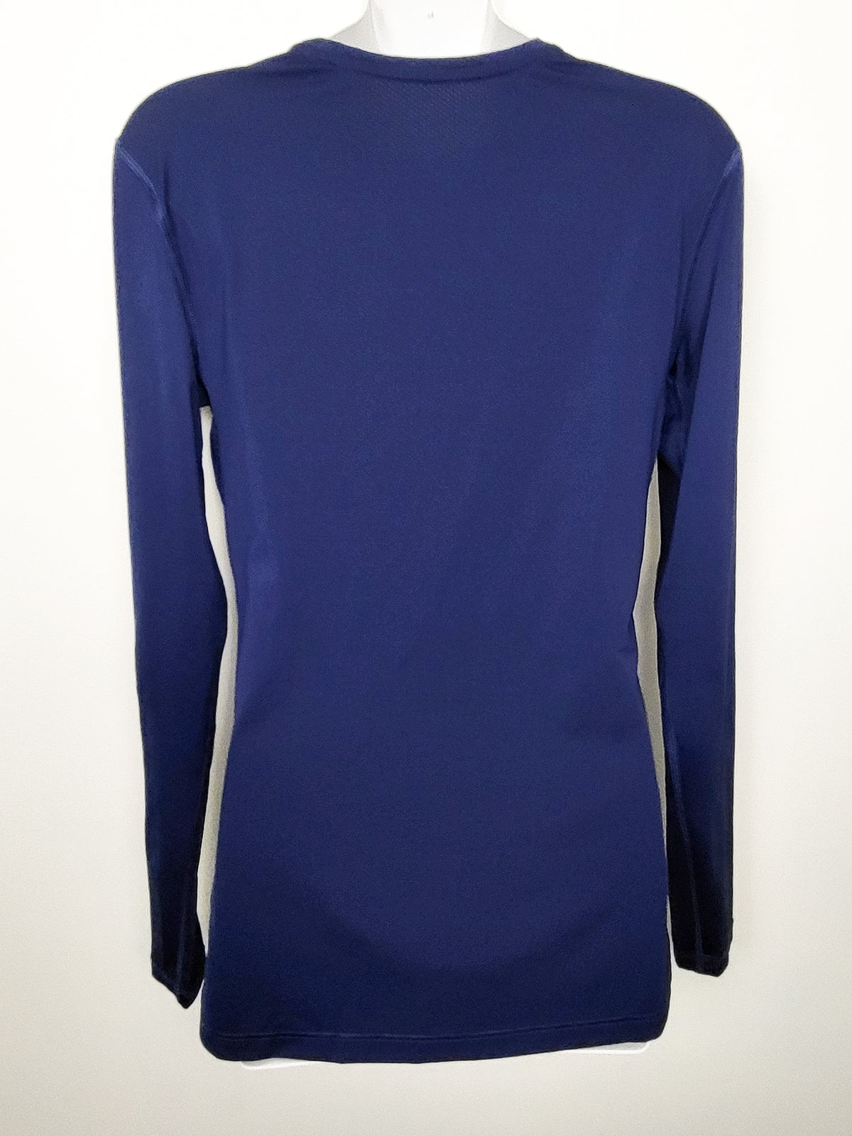 Nike Women's Midnight Blue Dri-FIT "Legend" Scoop-Neck Long-Sleeve Training Top | Size LARGE