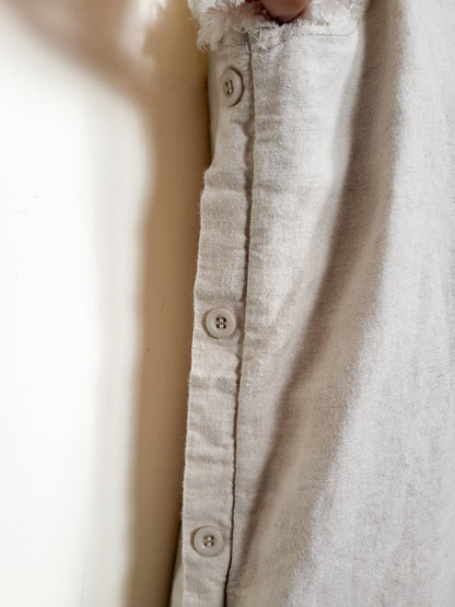 Lost in Lunar Beige "Lyla" Linen-Blend Shift Dress | size XS - retails for $200 new