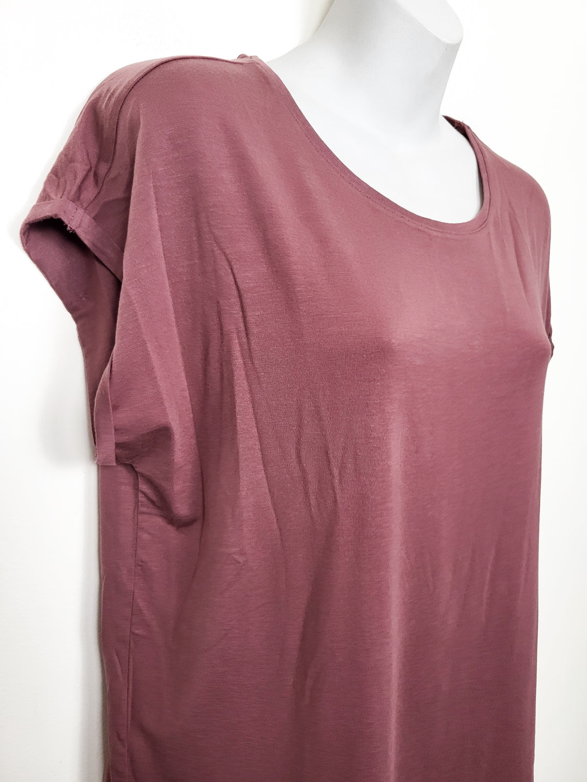 NEW - Vero Moda Dusty Pink VMAVA Tencel Regular Fit T-Shirt | Size SMALL