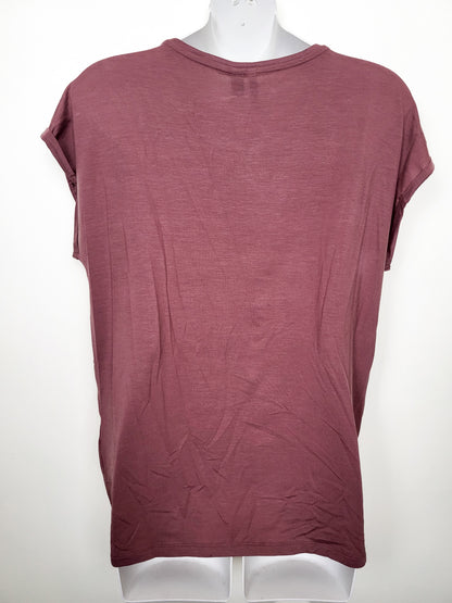 NEW - Vero Moda Dusty Pink VMAVA Tencel Regular Fit T-Shirt | Size SMALL