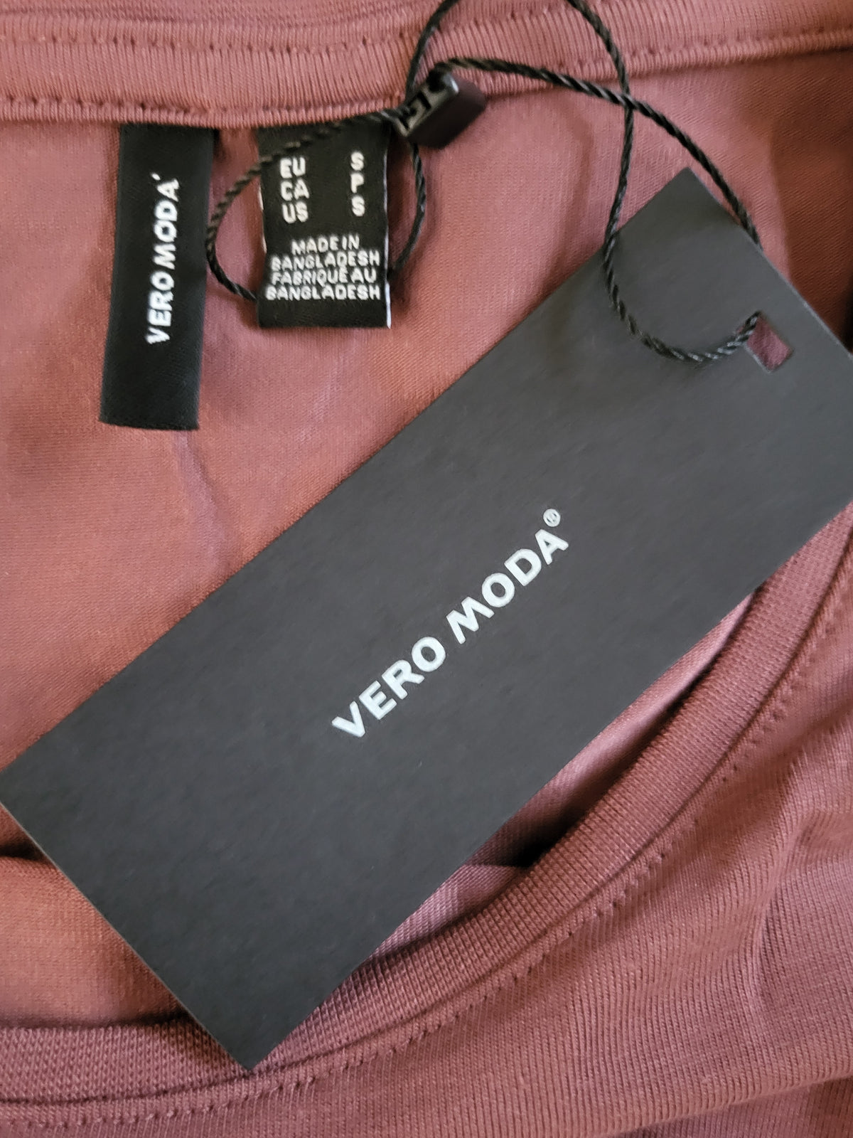 NEW - Vero Moda Dusty Pink VMAVA Tencel Regular Fit T-Shirt | Size SMALL