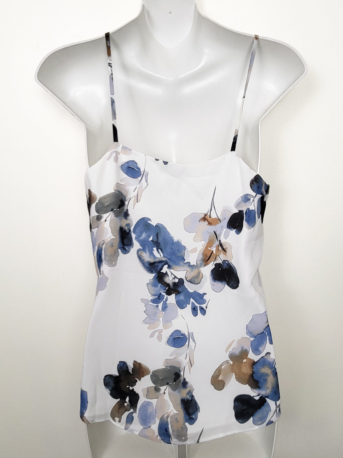 RW&CO. Watercolor Floral Lace-Trim Cami Tank Top - Size XS