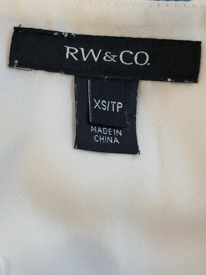 RW&CO. Watercolor Floral Lace-Trim Cami Tank Top - Size XS