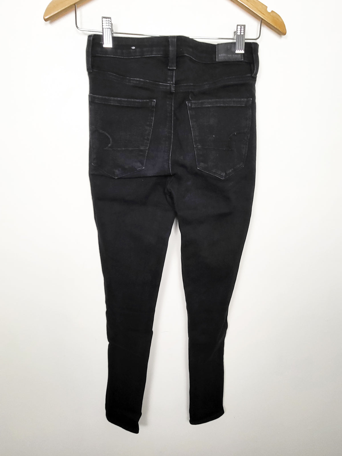 American Eagle Outfitters Black Women's "Super Hi-Rise" Jeggings  - Size 4