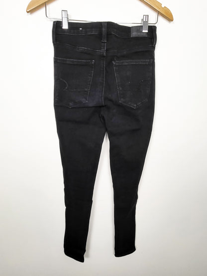 American Eagle Outfitters Black Women's "Super Hi-Rise" Jeggings  - Size 4