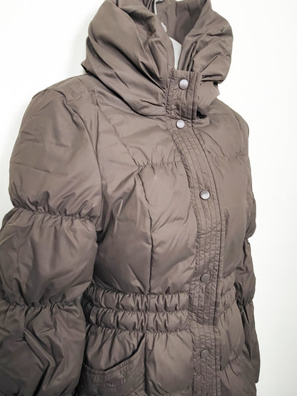 Vero Moda Women's Smocked-Waist Down Filled Puffer Jacket - Size Medium