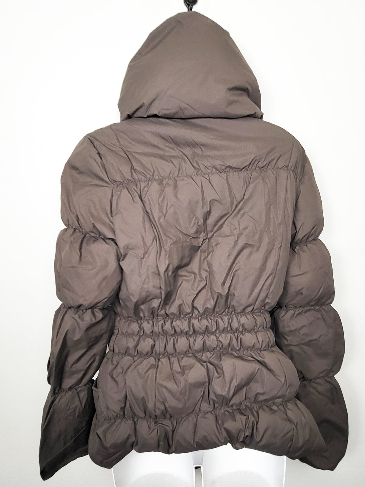 Vero Moda Women's Smocked-Waist Down Filled Puffer Jacket - Size Medium