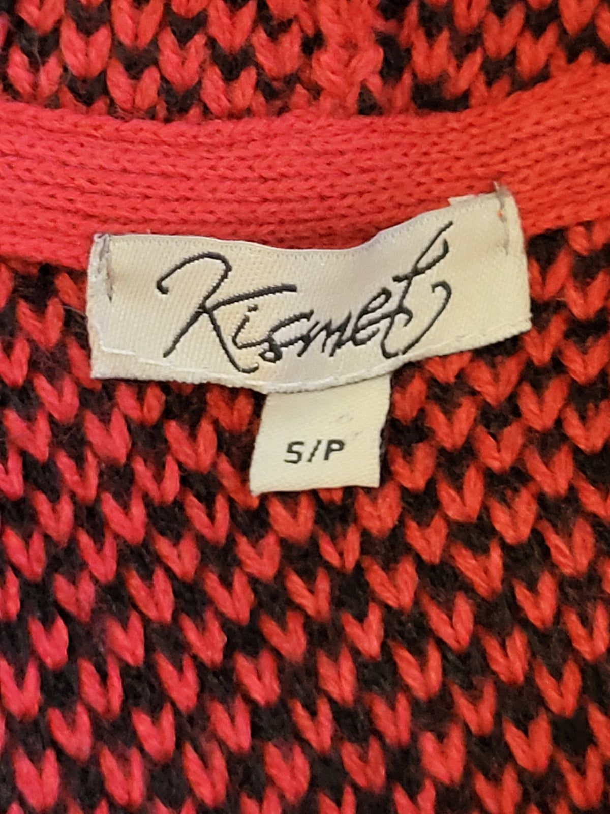 Kismet Women's "Jayden" Longline Hooded Buffalo Plaid Cardigan - Size small