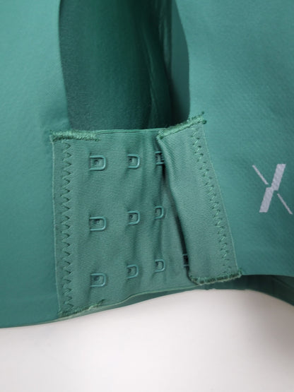 Knix green Catalyst front zip sports bra - size 6++ (32G / 32H / 34G)
